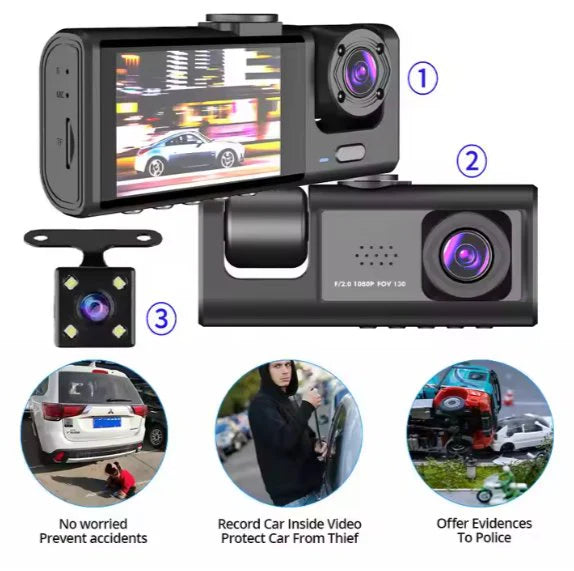 Triple Way Car Video Recorder ©